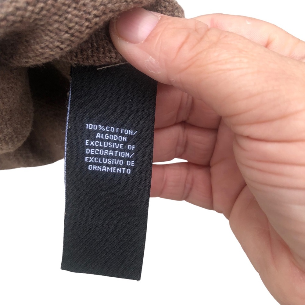 Calvin Klein Brown Argyle Sweater Vest size 6 - Picture 8 of 9